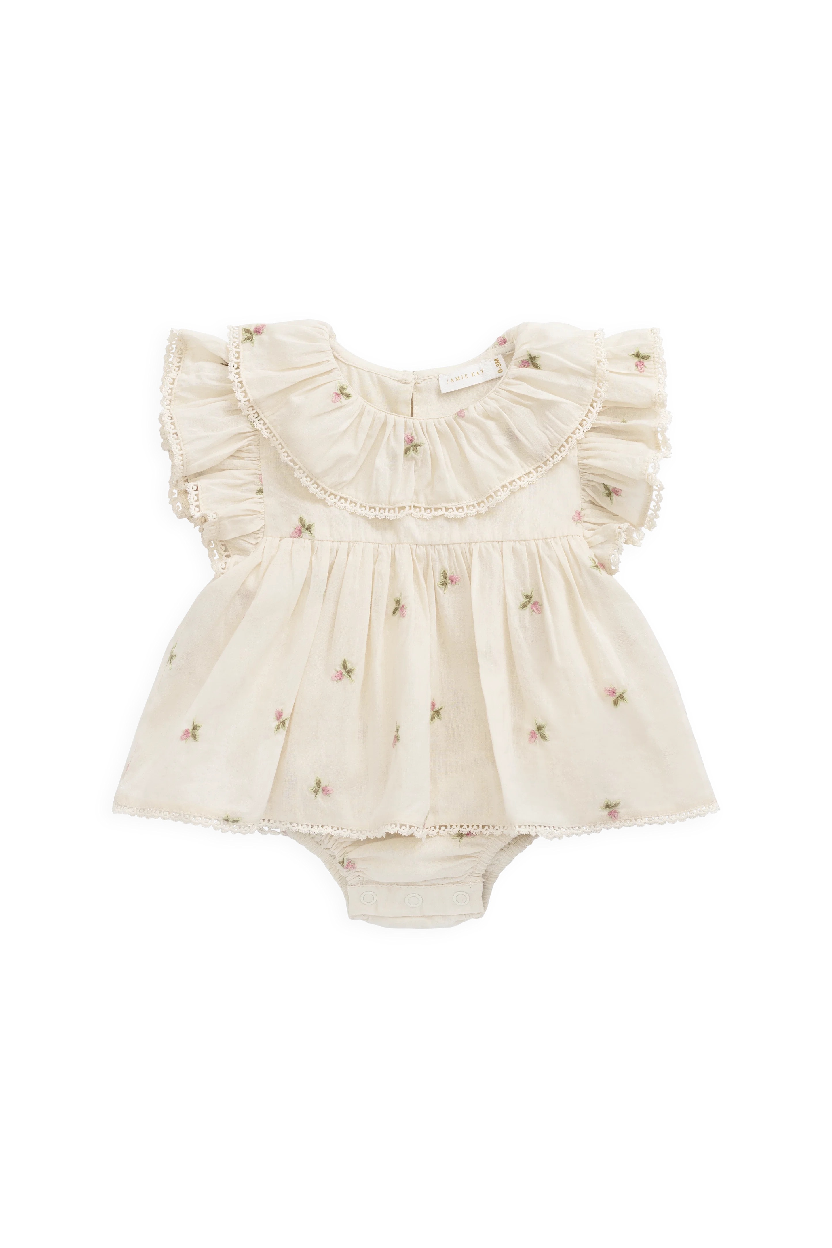 【預購】JAMIE KAY -Organic Cotton Cecile Playsuit（Justine Orchid）