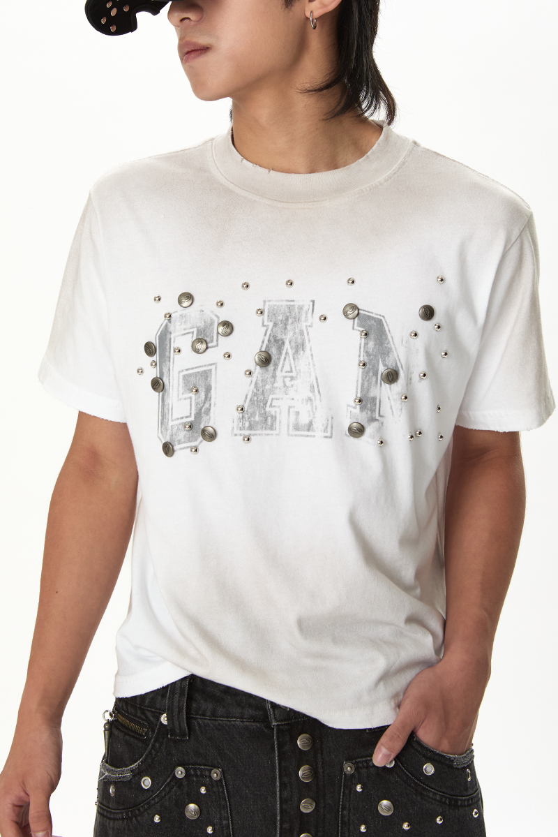 Jobdatasheet D46 GAN Graphic Hardware Tee 釘釦 短T 短袖