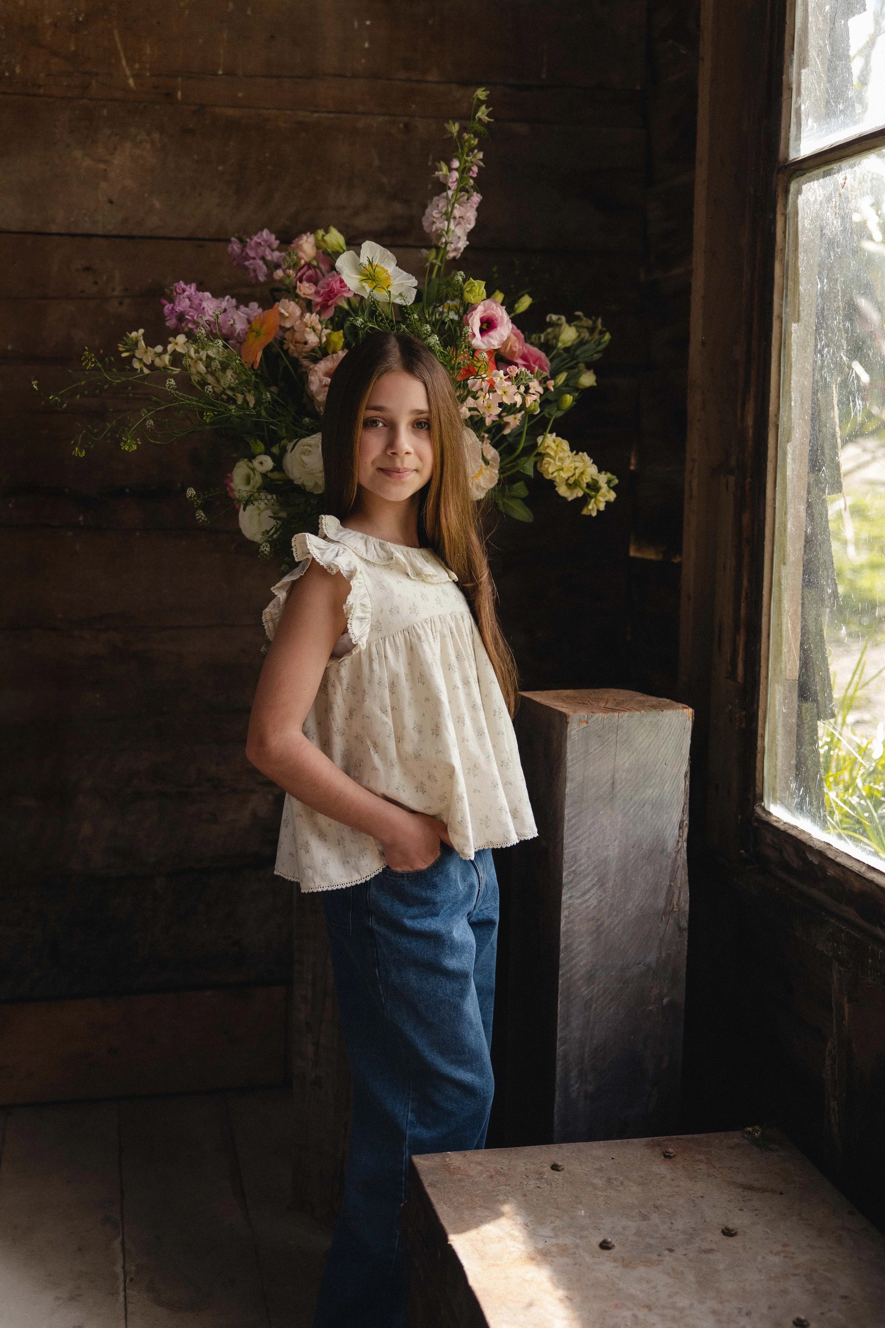 【預購】JAMIE KAY -Organic Cotton Banks Blouse（Justine Orchid）