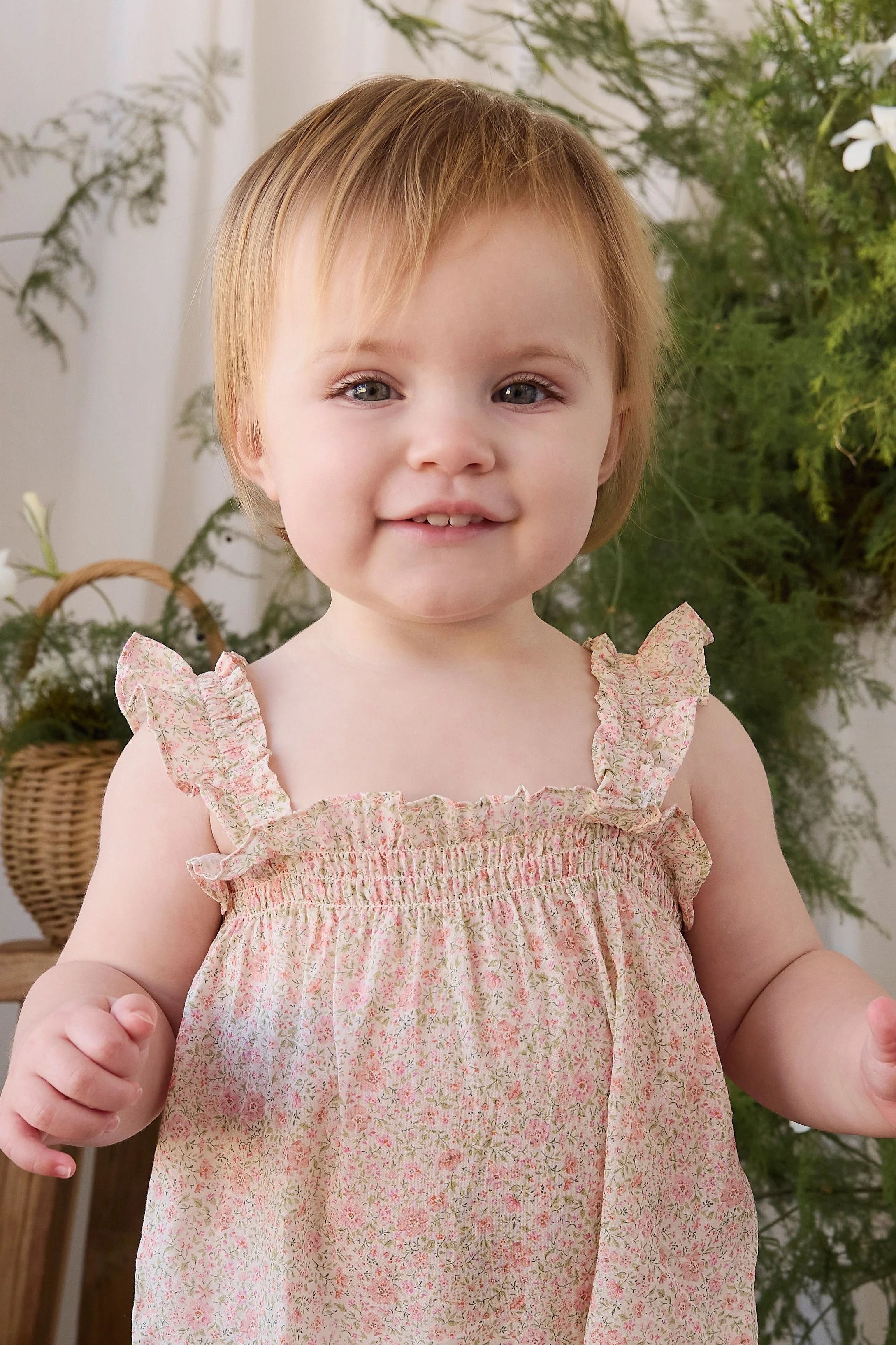 【預購】JAMIE KAY -Organic Cotton Catalina Playsuit（Flora Pink）