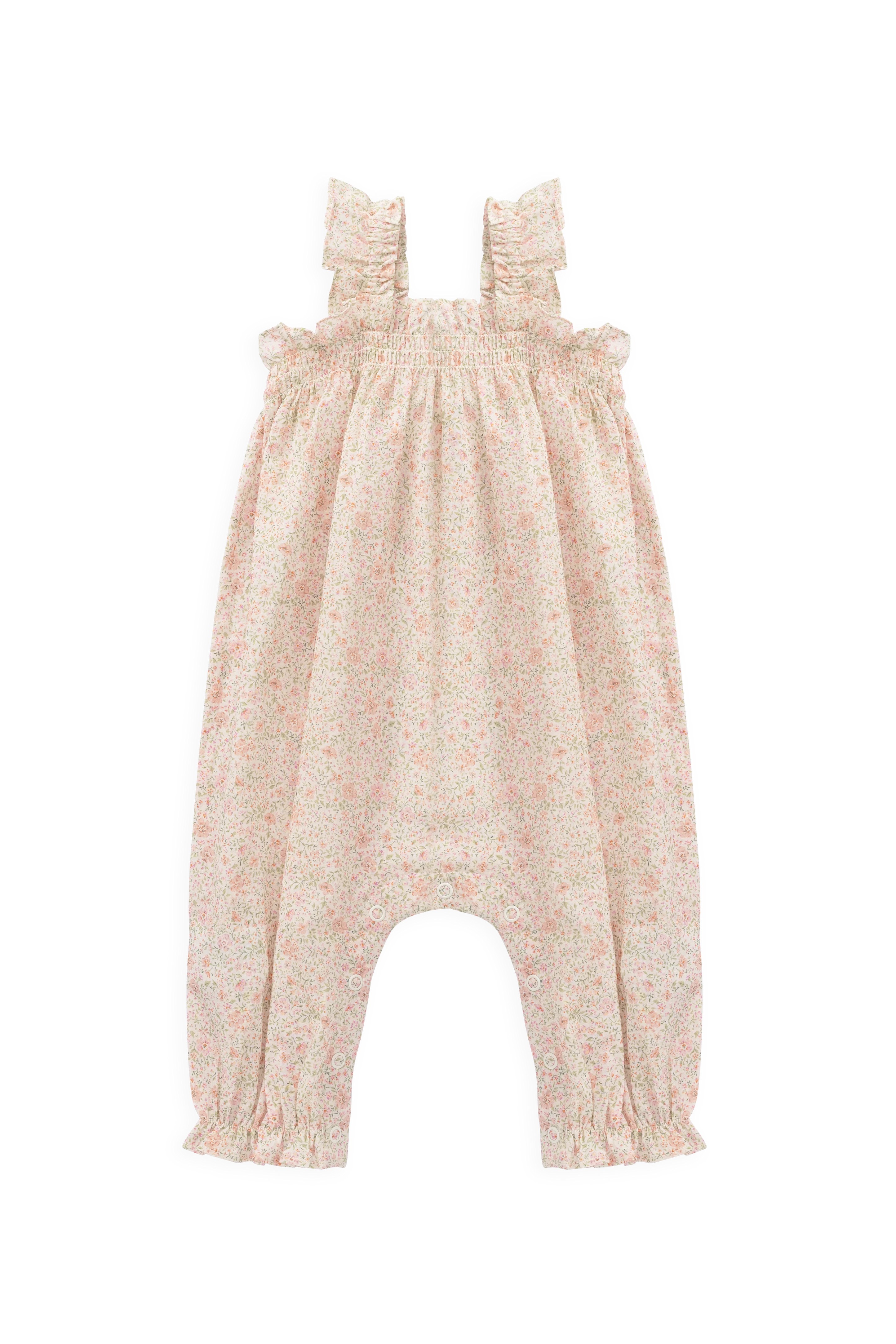 【預購】JAMIE KAY -Organic Cotton Catalina Playsuit（Flora Pink）