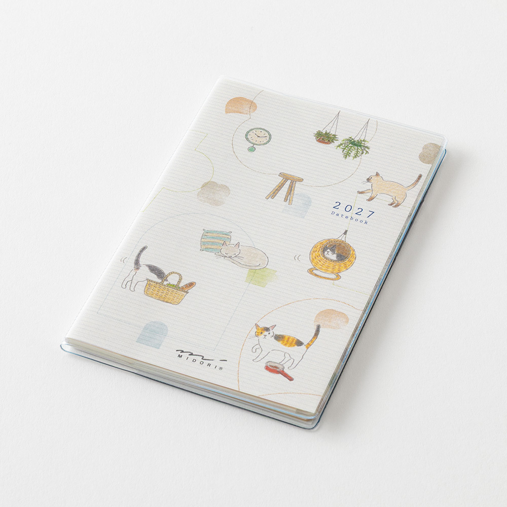 2027 POCKET DIARY 小貓 迷你 月間｜MIDORI 日本