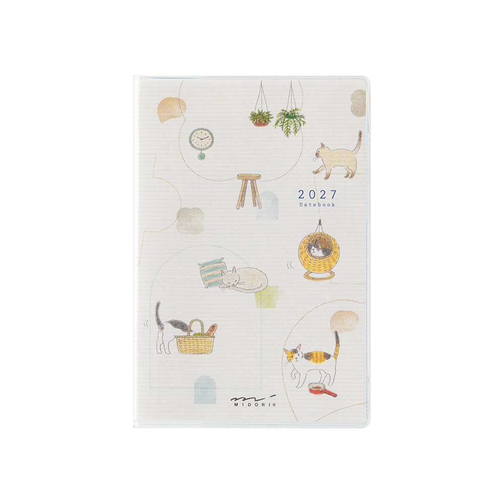 2027 POCKET DIARY 小貓 迷你 月間｜MIDORI 日本