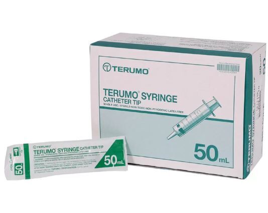 TERUMO Sterile Syringe 50ml Catheter Tips 1pcs