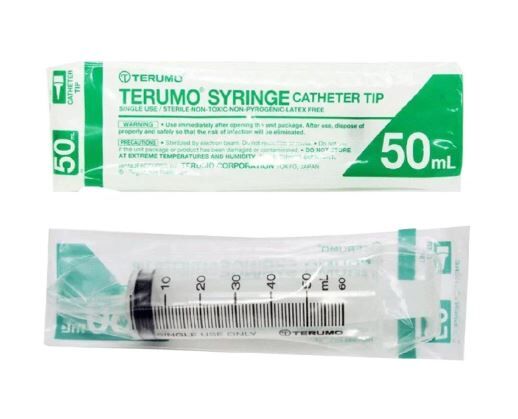 TERUMO Sterile Syringe 50ml Catheter Tips 1pcs