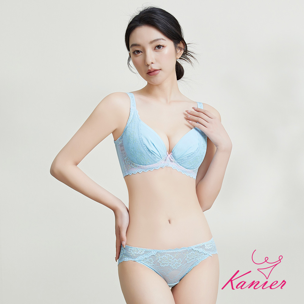【Kanier卡妮兒】翻糖花園 機能內衣【8716 水藍 -B / C / D罩杯】