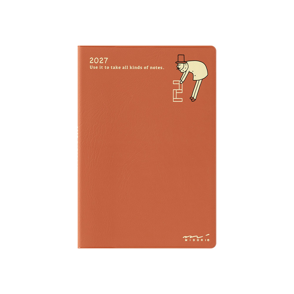 2027 POCKET DIARY 歐吉桑 迷你 月間｜MIDORI 日本