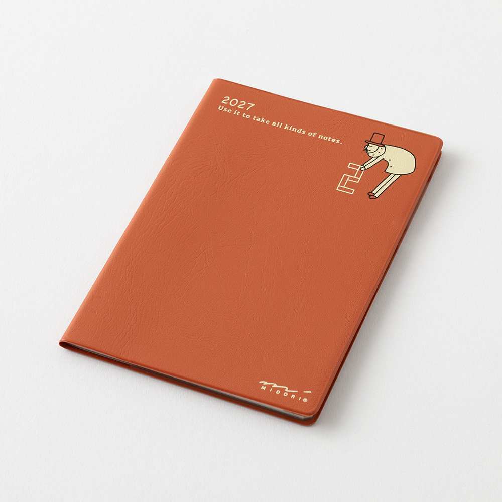 2027 POCKET DIARY 歐吉桑 迷你 月間｜MIDORI 日本