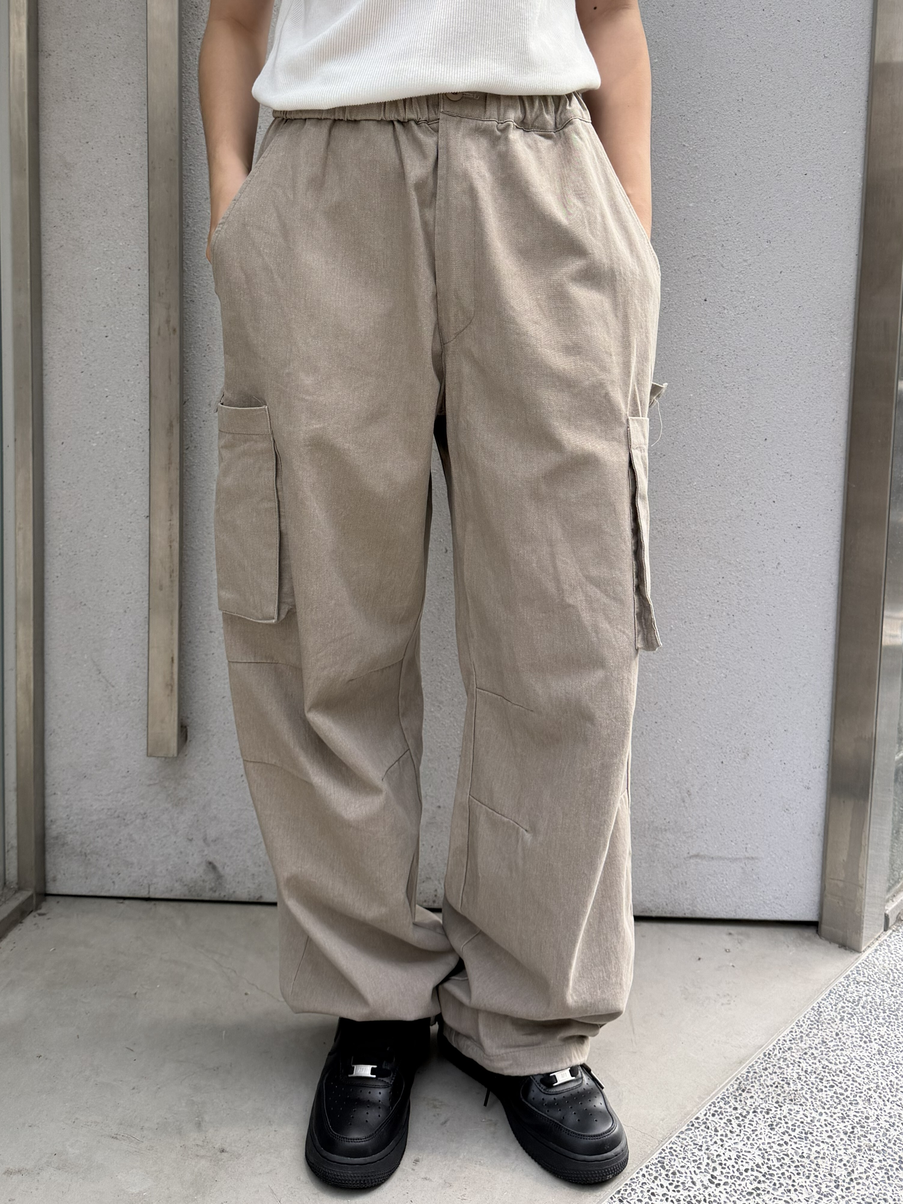 極簡工裝休閒工作褲