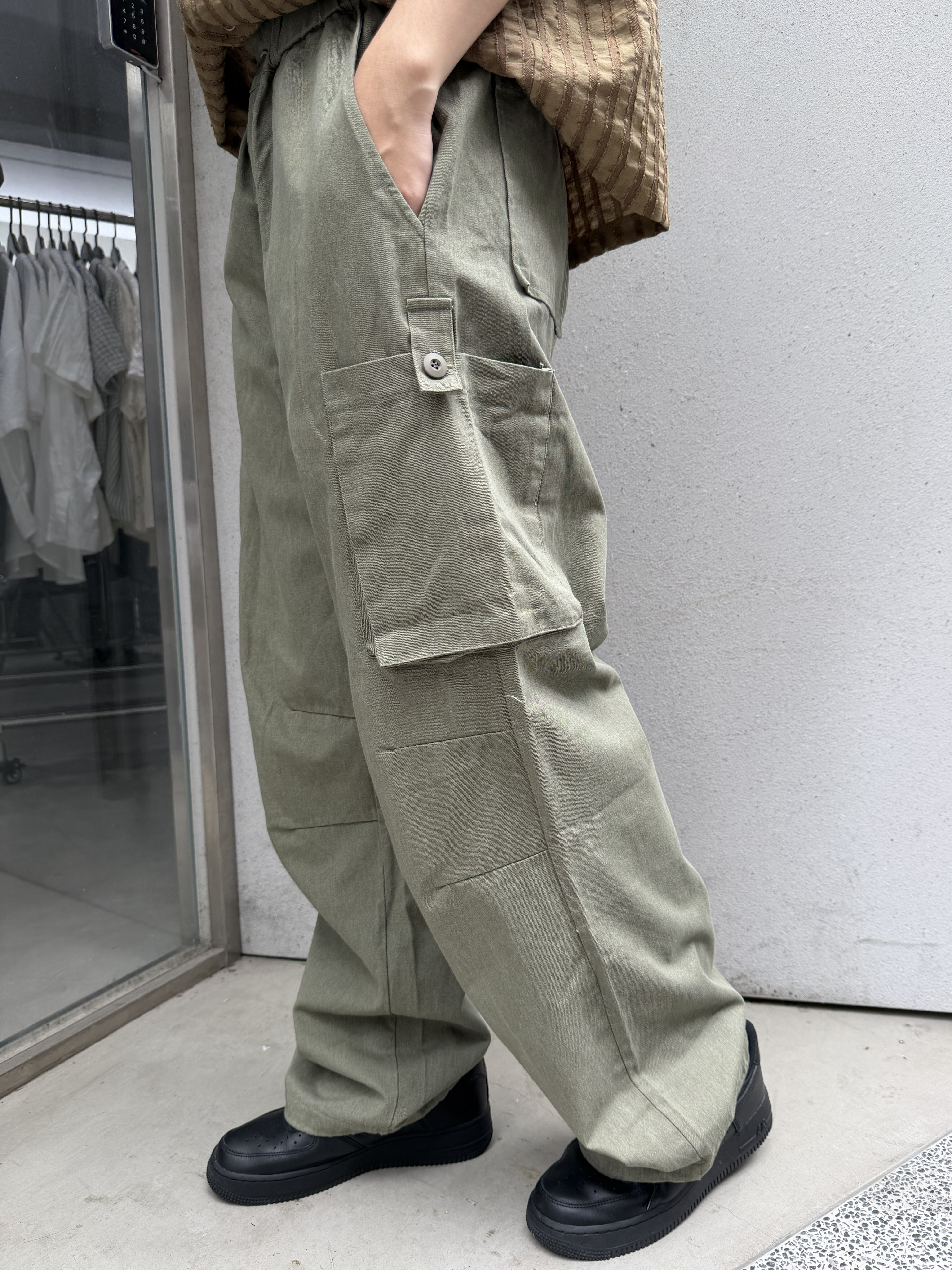 極簡工裝休閒工作褲