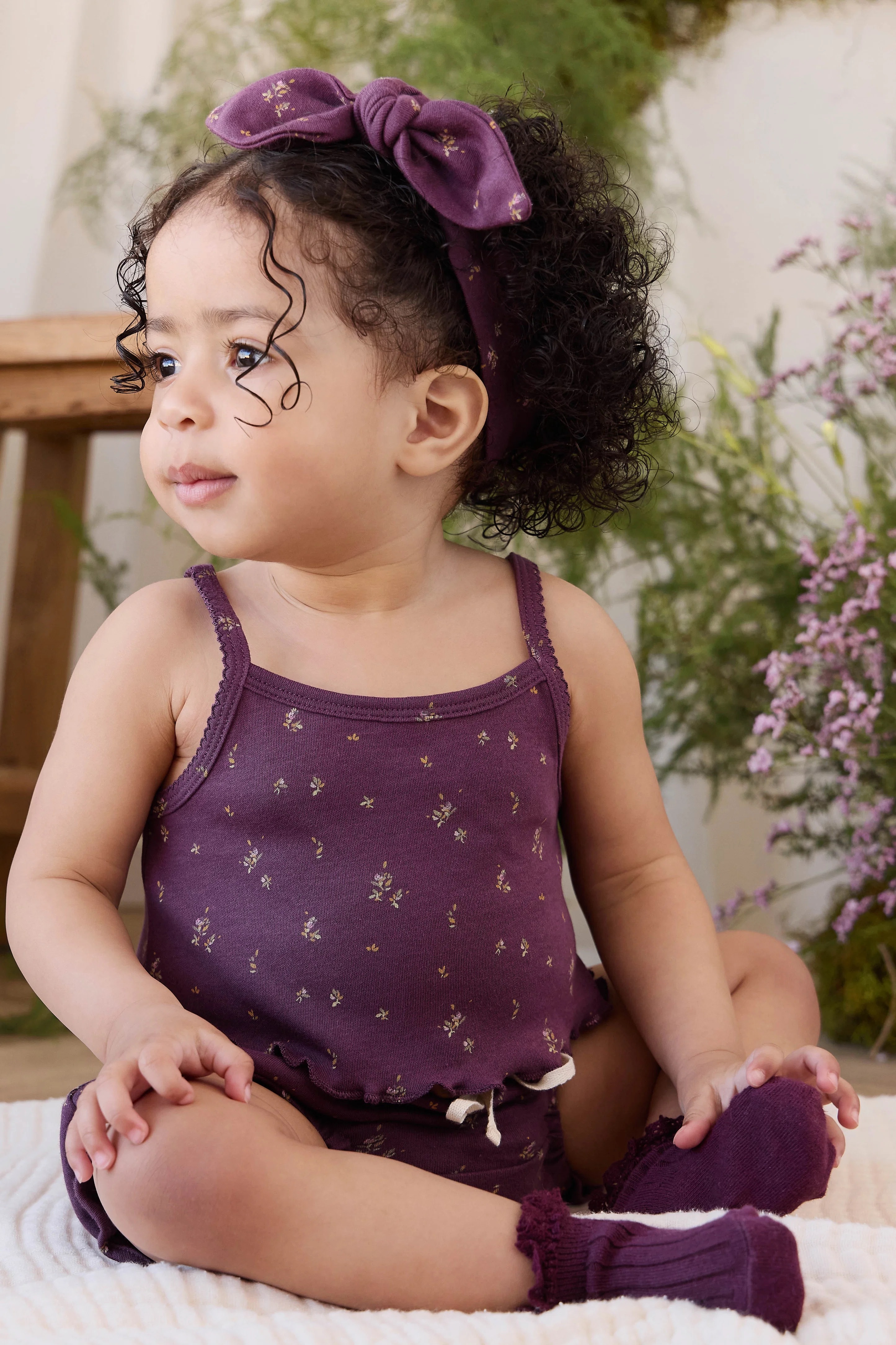 【預購】JAMIE KAY -Organic Cotton Frill Bloomer（Dina Fig）