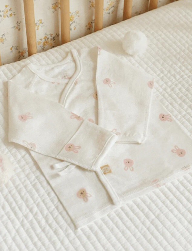 【BABY & I】Korea Summer Newborn Wrap Top (Bunny) 34x23cm