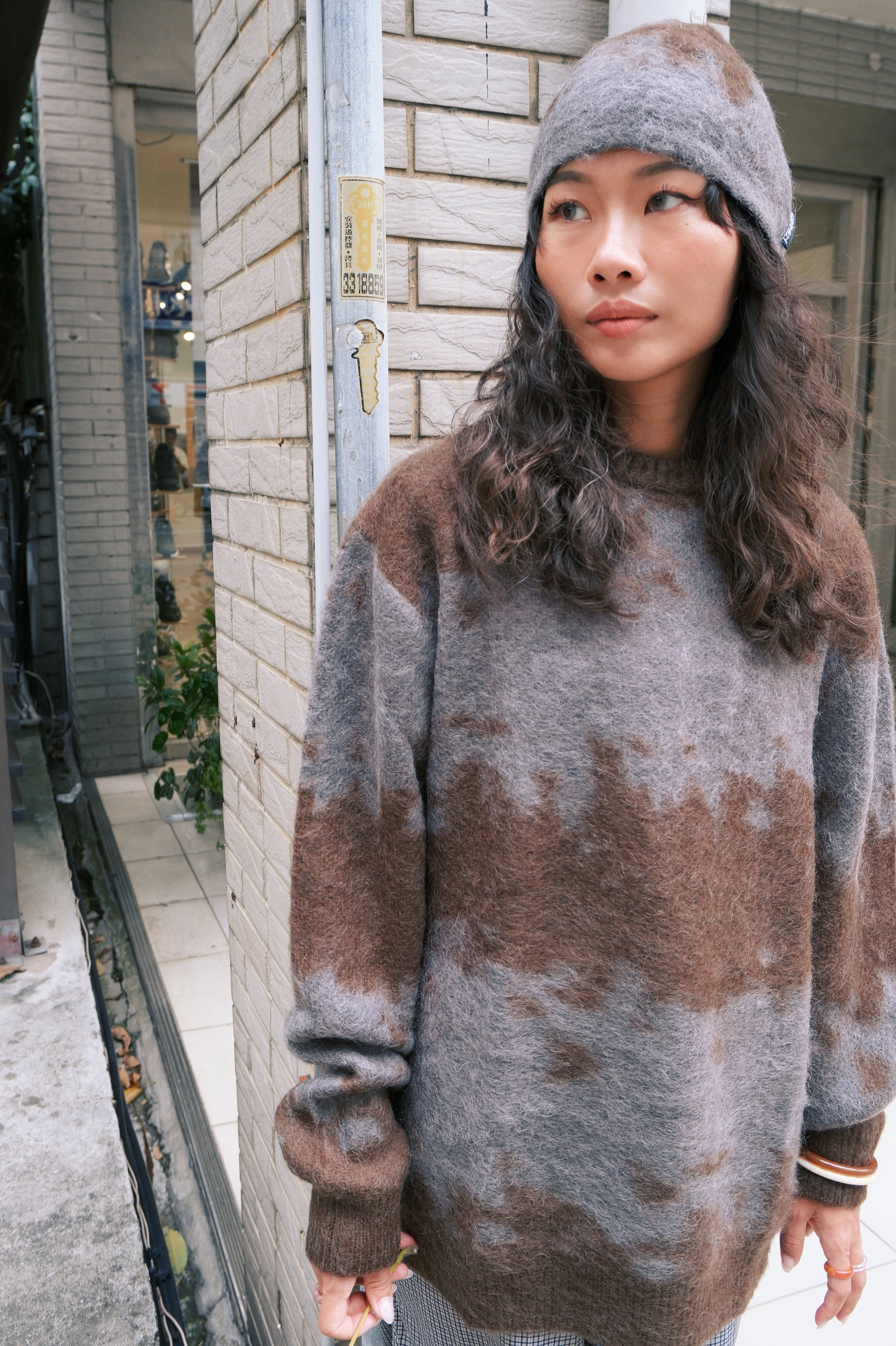 Gramicci MOHAIR SPLATTER SWEATER 長袖 G6FM-J037
