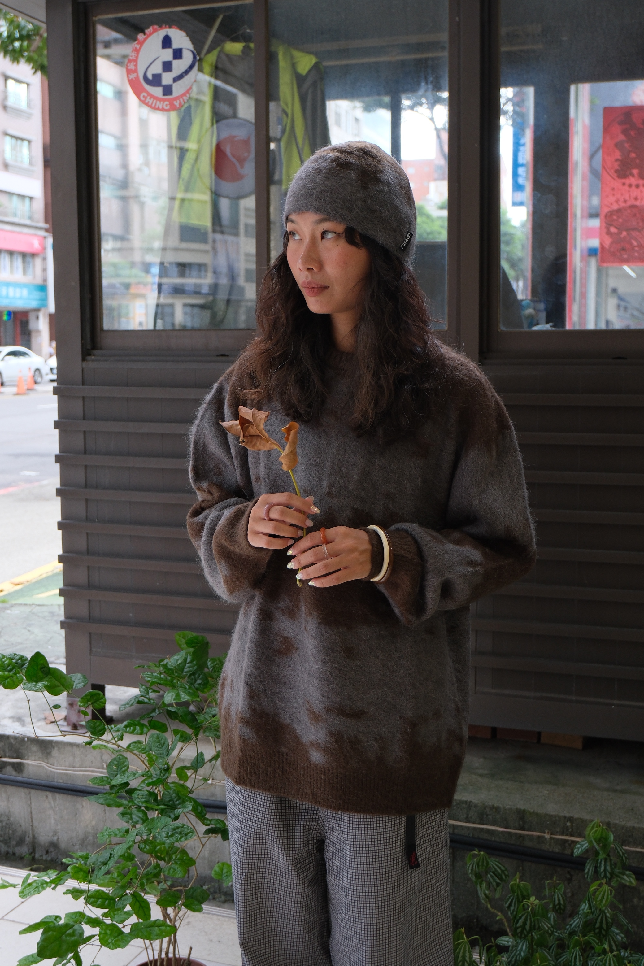 Gramicci MOHAIR SPLATTER SWEATER 長袖 G6FM-J037