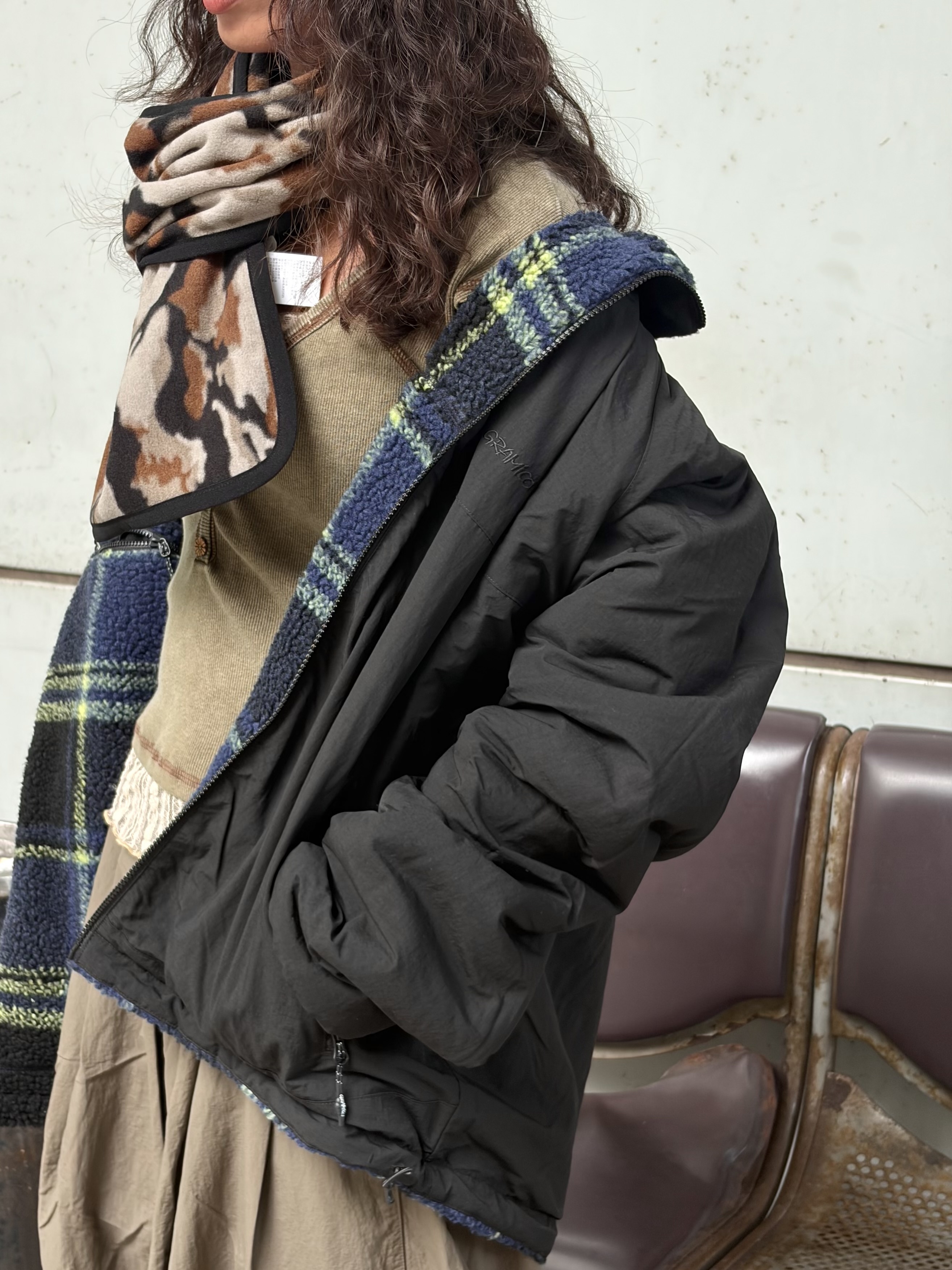 Gramicci REVERSIBLE SHERPA PLAID JACKET 雙面外套 G6FM-J060