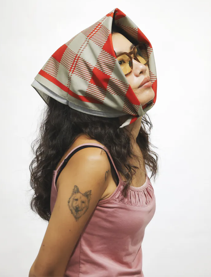 Gramicci PLAID BANDANA 頭巾 G6FA-211