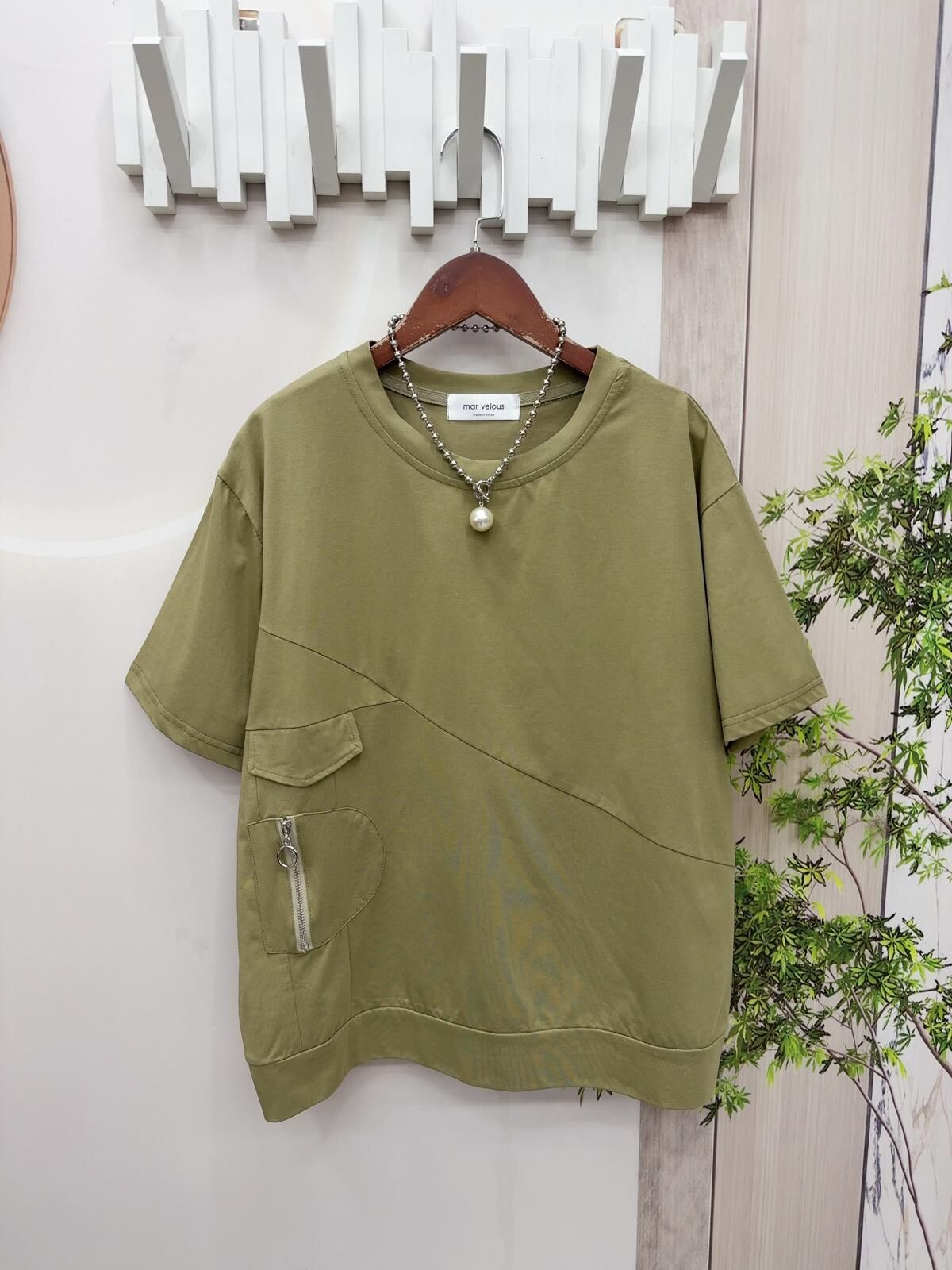 Mar牌子型格拼拉鍊top~188N