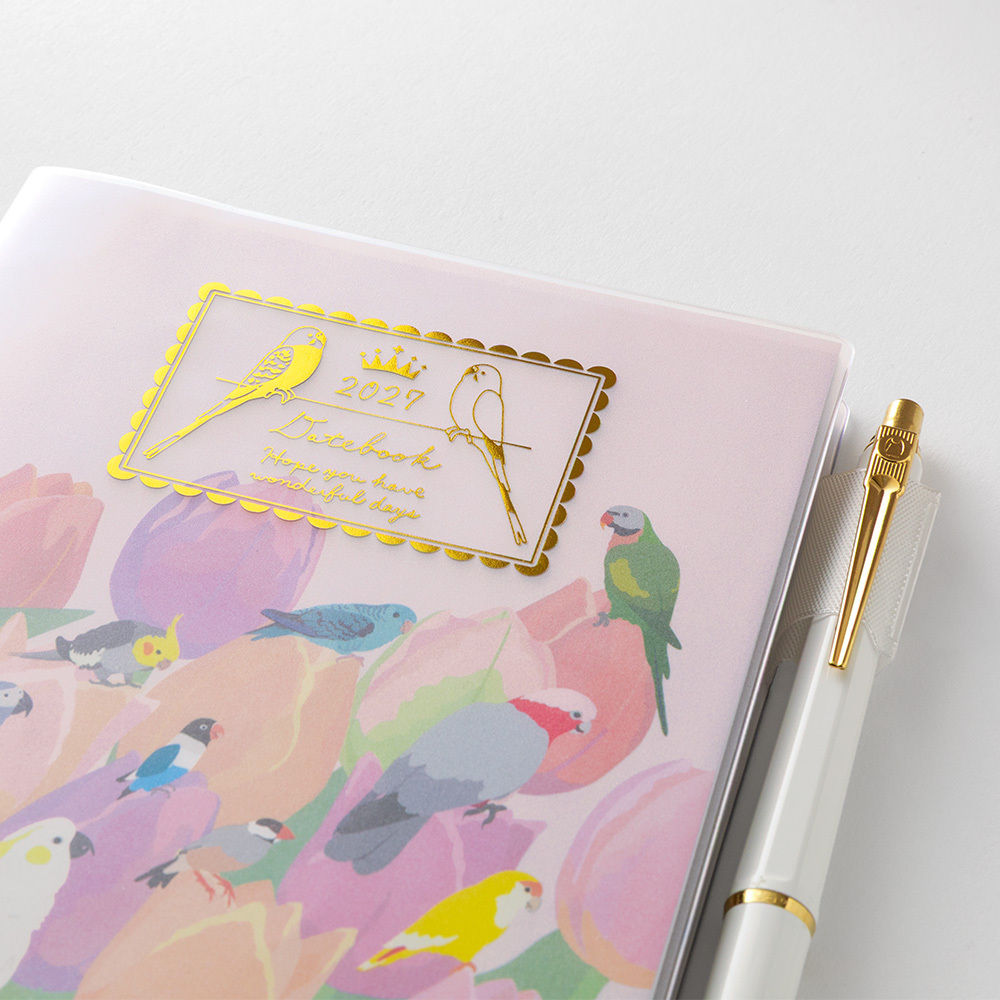 2027 POCKET DIARY 小鳥 月單週 B6｜MIDORI 日本