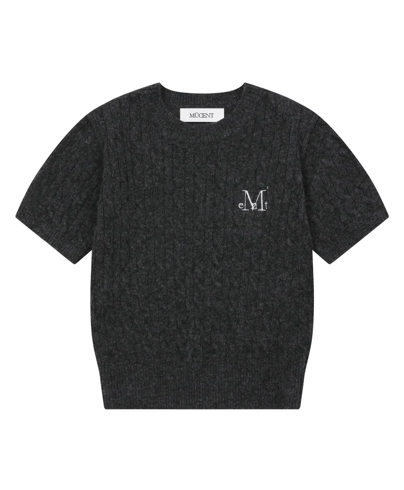 韓國代購｜Mucent Juno Round Neck Half Sleeve Knit