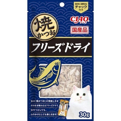 CIAO 喵拌凍乾30g 日本製貓咪凍乾 鰹魚凍乾 貓凍乾