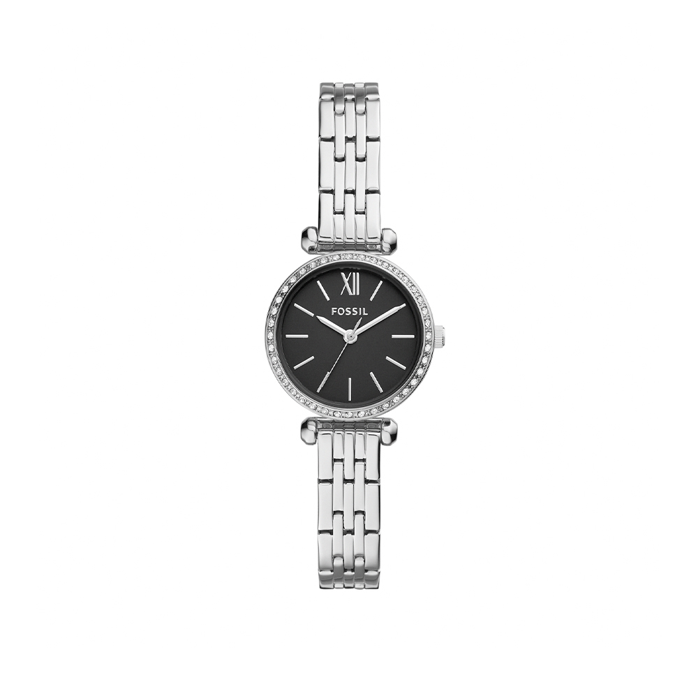 Tillie Mini 復古細鍊圈鑽女錶 銀色不鏽鋼錶帶 26 MM BQW3501
