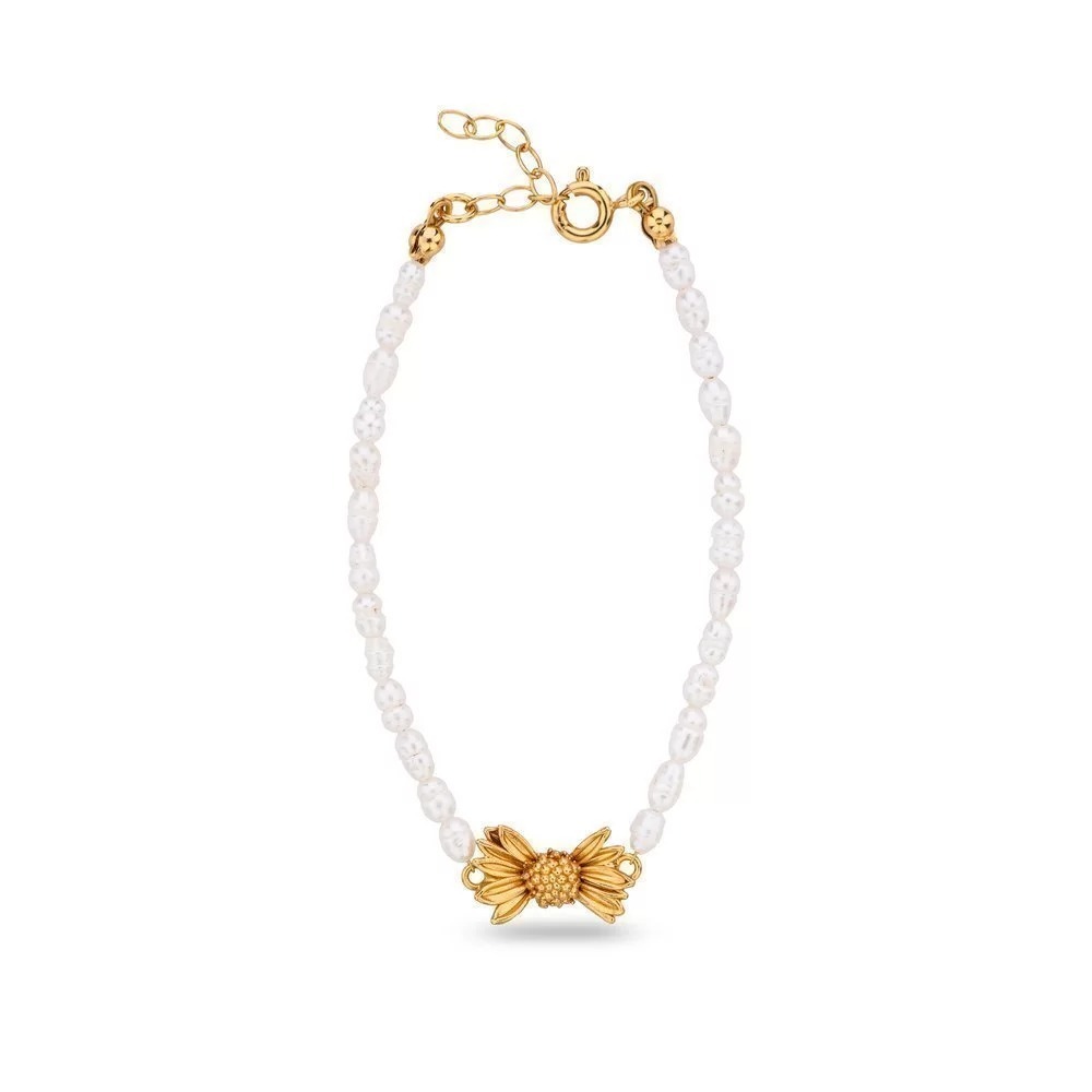 1TA1120-337 [THALLO] Daisy Bracelet Gold #s846b (A-LX-E)