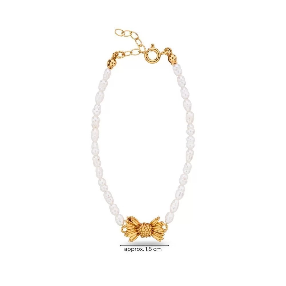 1TA1120-337 [THALLO] Daisy Bracelet Gold #s846b (A-LX-E)