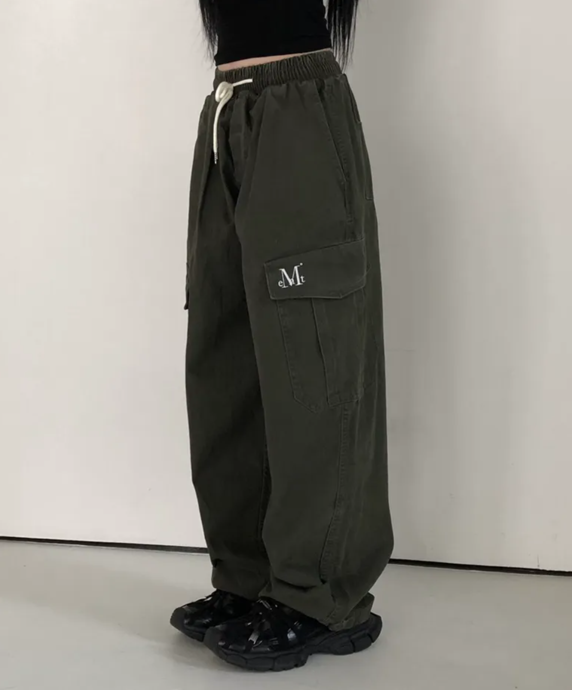 韓國代購｜Mucent Elvin Cargo Cotton Banding Pants (3 Colours)