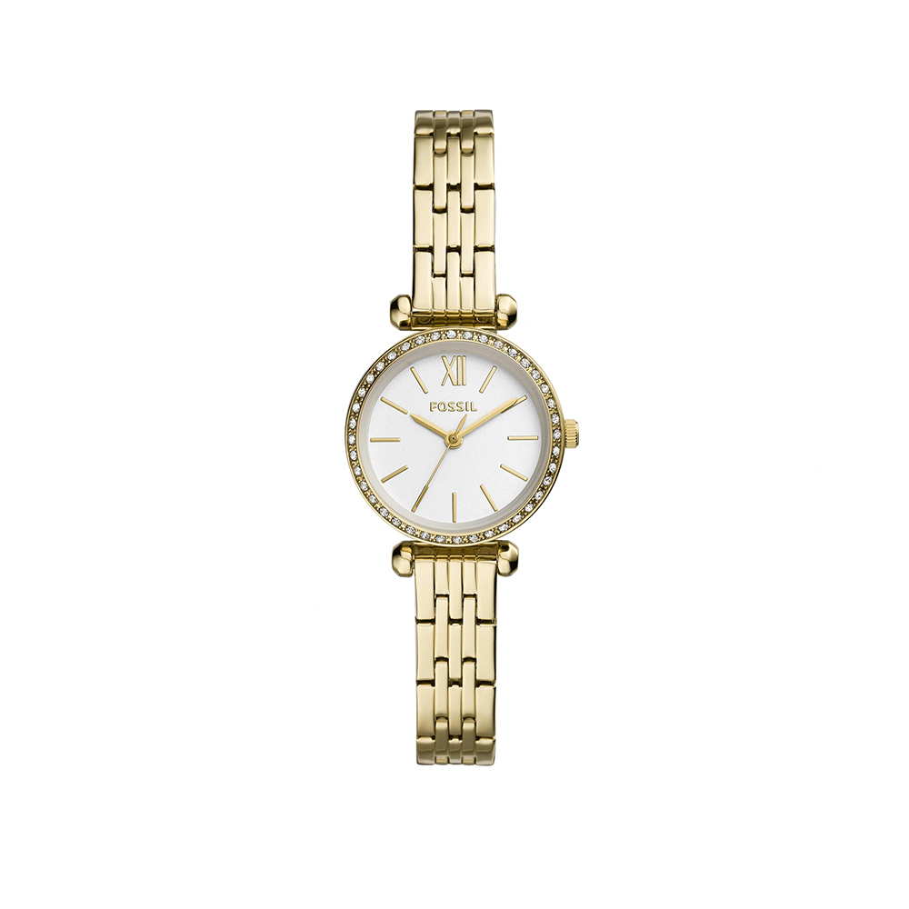 Tillie Mini 復古細鍊圈鑽女錶 金色不鏽鋼錶帶 26 MM BQW3503