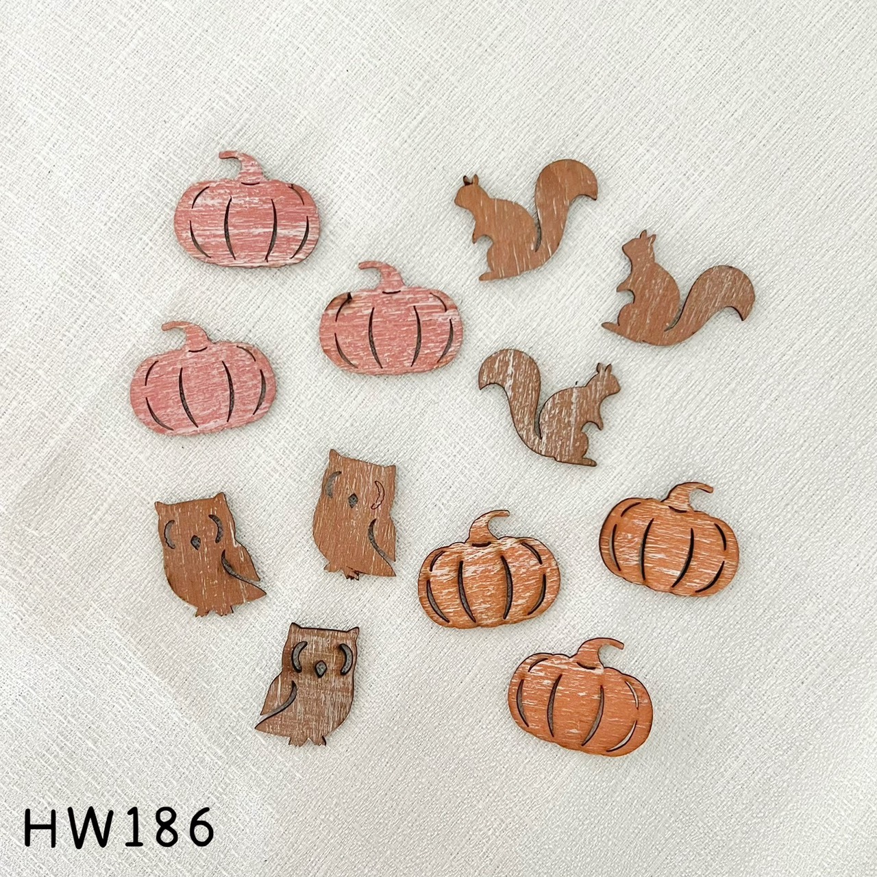 日本木製萬聖裝飾牌 HW186(橘咖)