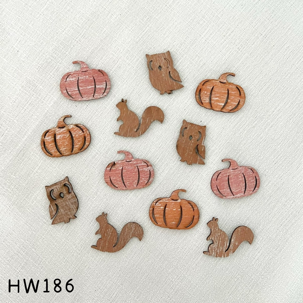 日本木製萬聖裝飾牌 HW186(橘咖)