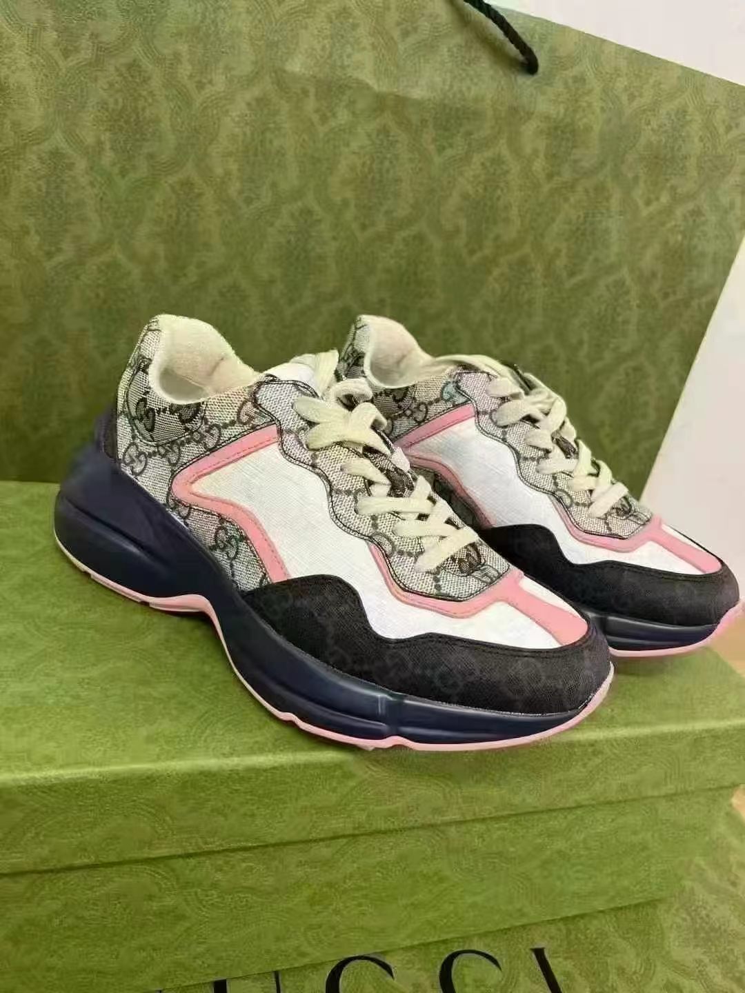 【預購】Gucci H082107 Rhyton系列經典老爹鞋