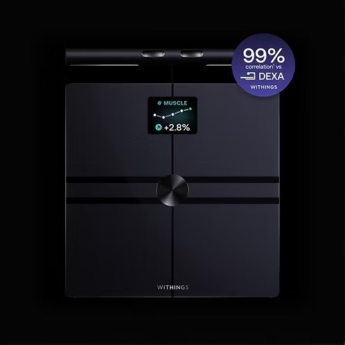 Withings BodyFit DEXA 99% 智能體脂磅｜60+項生物指標健康分析
