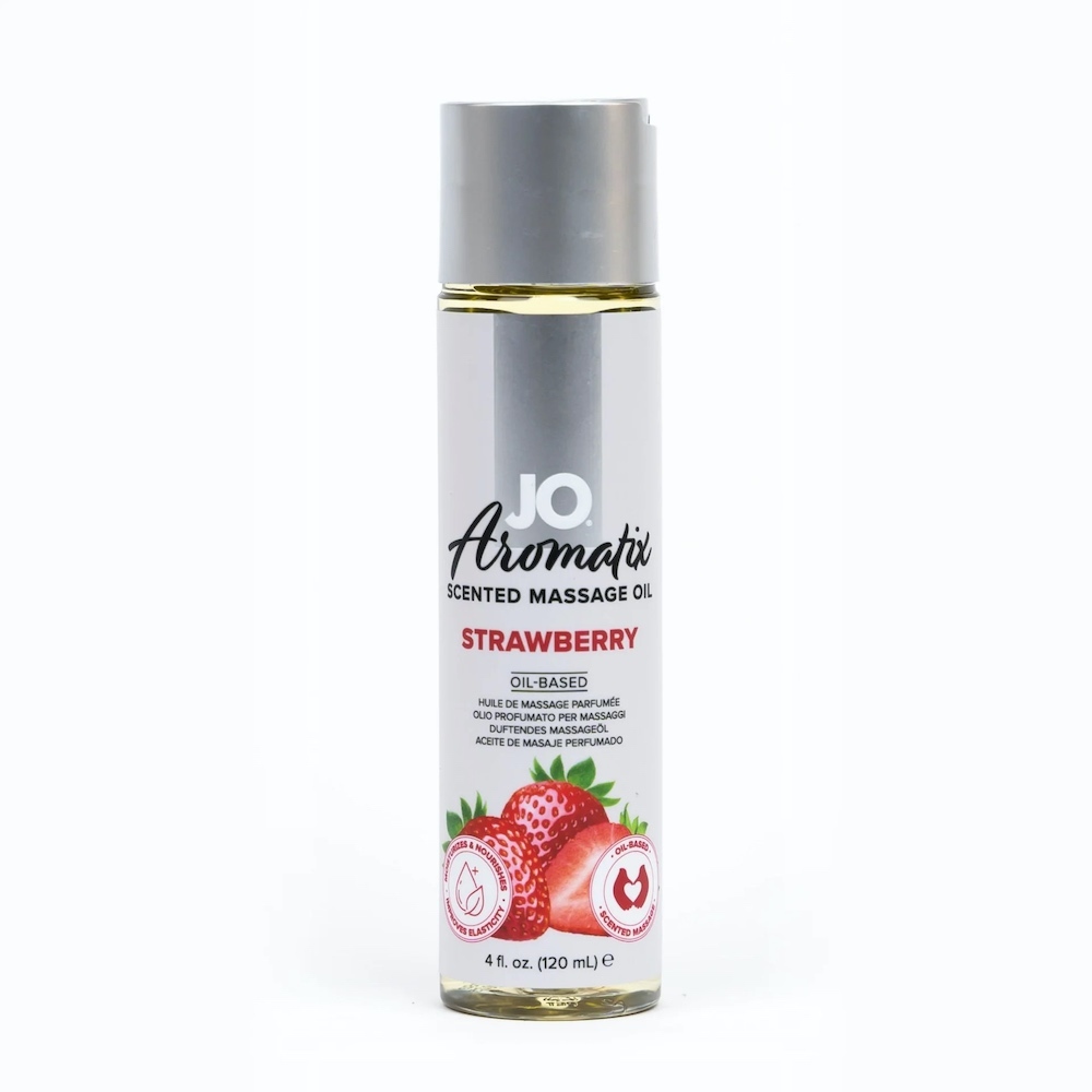 System Jo Aromatix 草莓味可食用按摩油 120ml