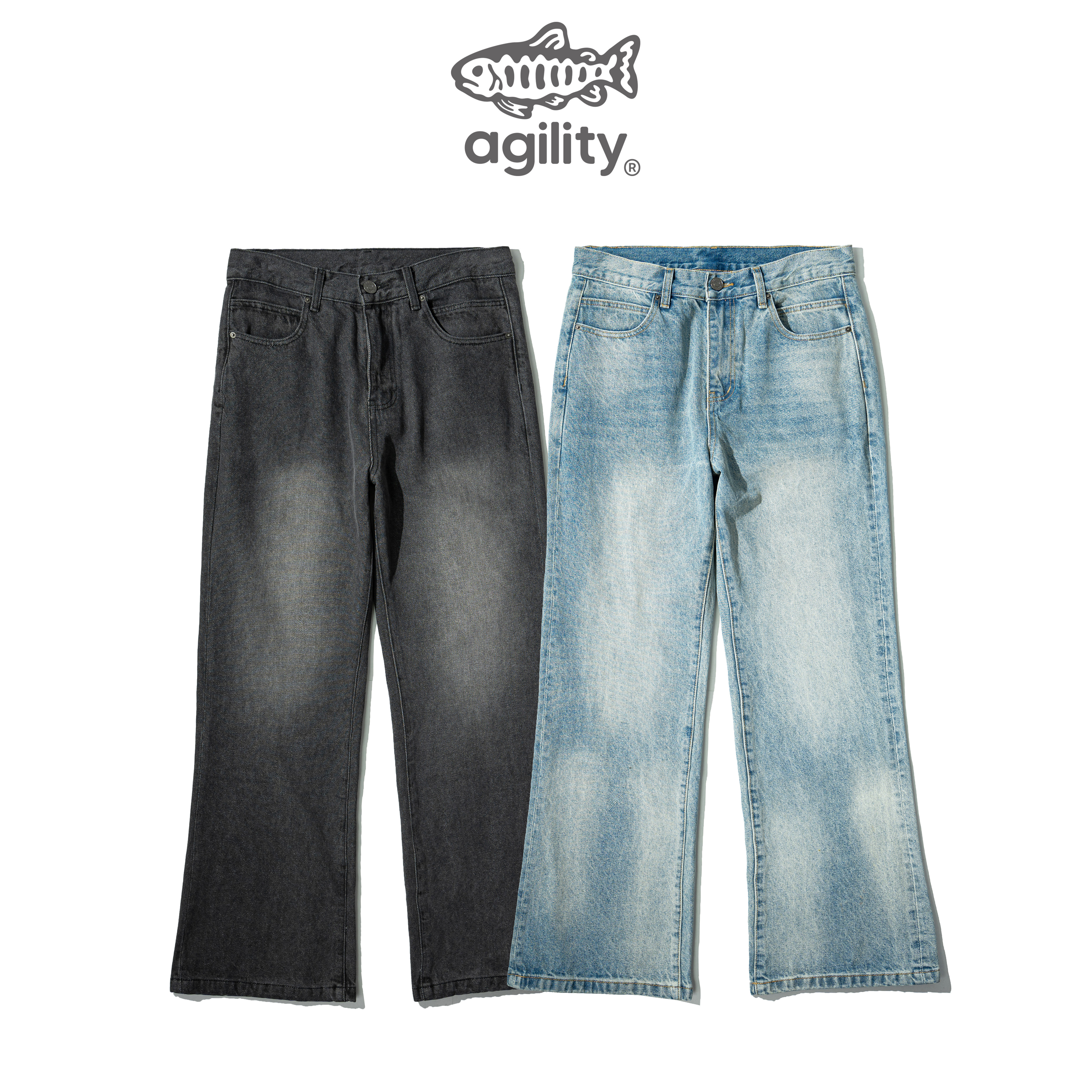 AGILITY Bootcut Denim Jeans 喇叭版型 牛仔長褲 [BA-708]