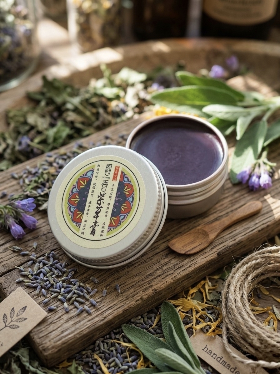 大自然的療癒魔法｜純手作・天然萬用紫草膏