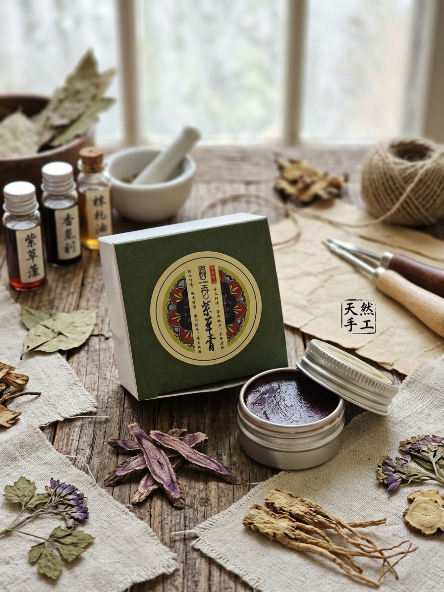 大自然的療癒魔法｜純手作・天然萬用紫草膏