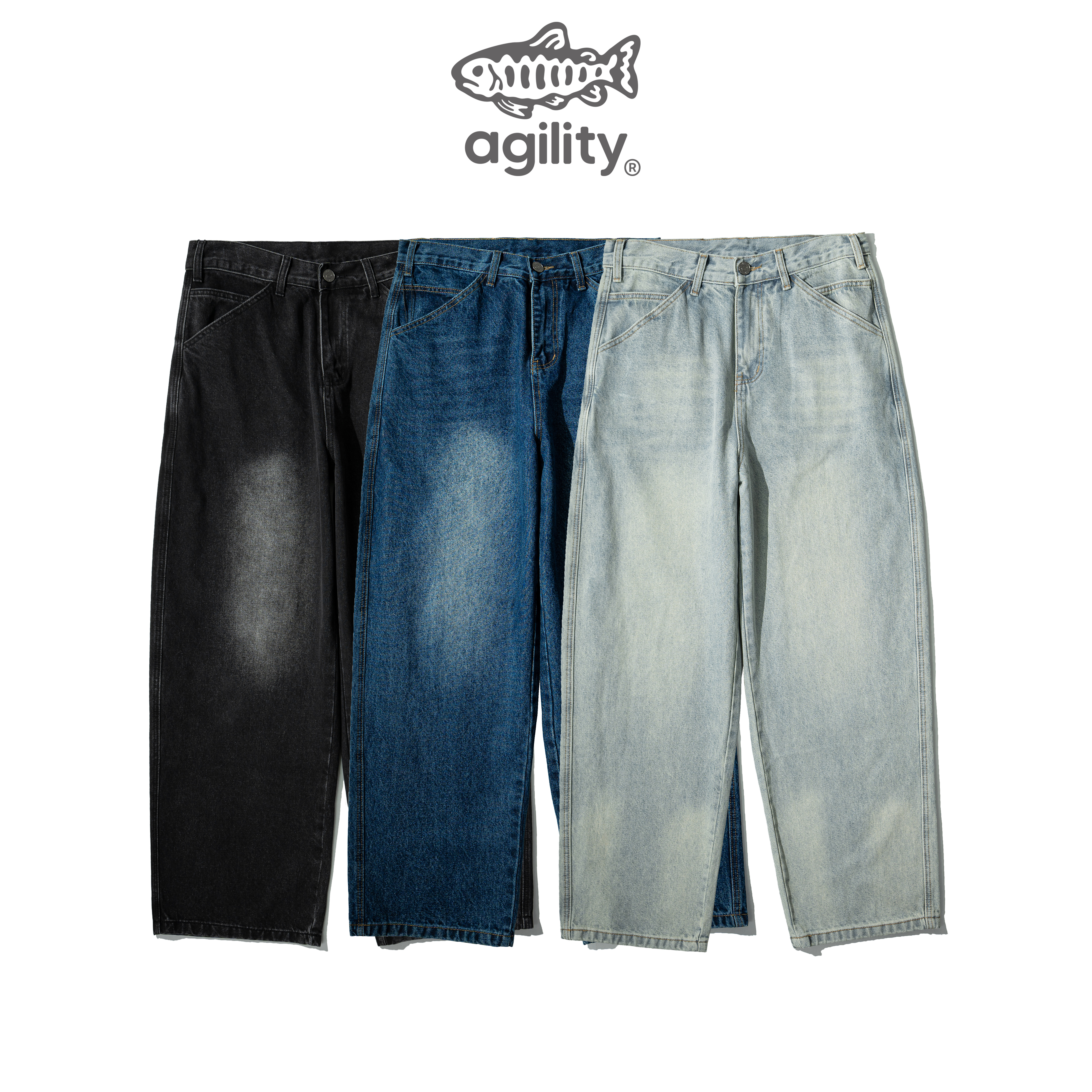 AGILITY Straight Denim Jeans 直筒版型 牛仔長褲 [BA-508]