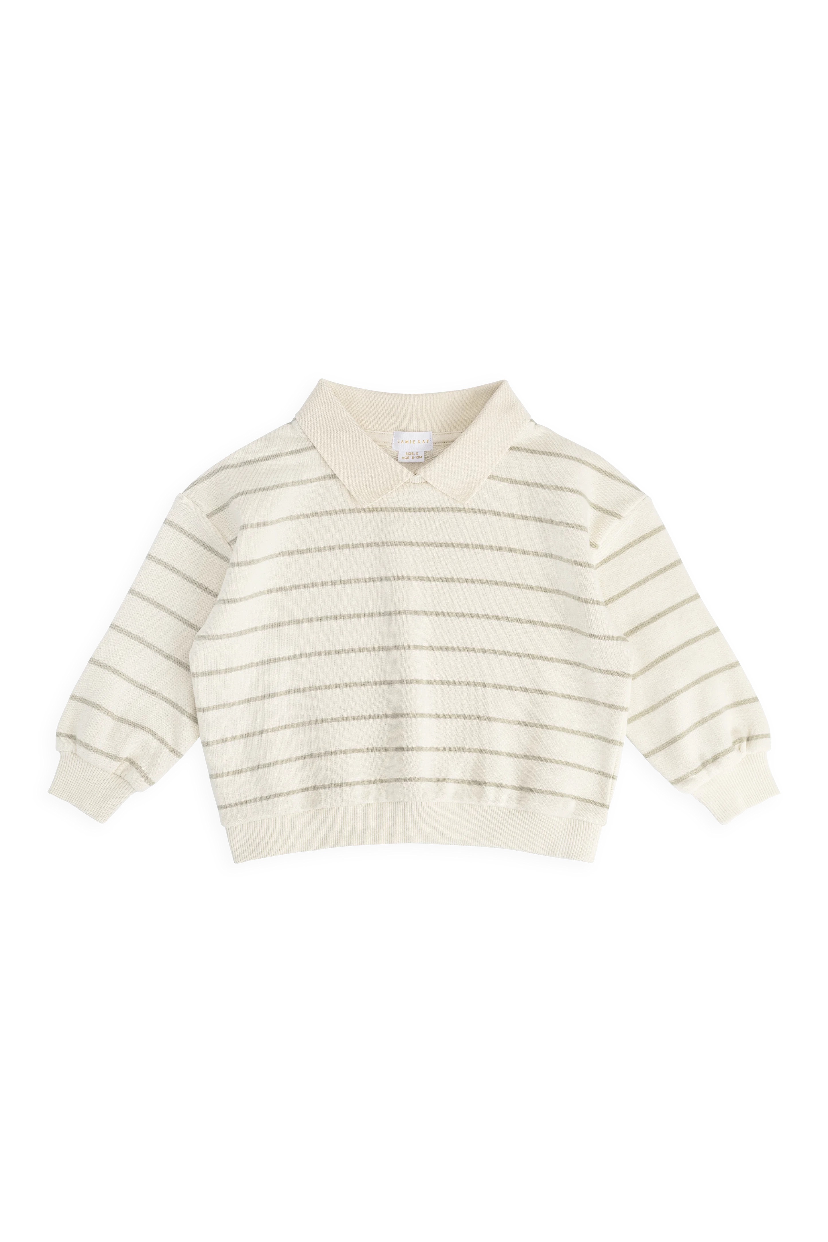 【預購】JAMIE KAY -Benedict Sweatshirt（Horizon Stripe Lichen/Cloud）