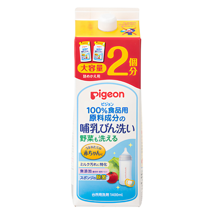 Pigeon 貝親 奶瓶蔬菜清洗劑 補充裝 1.4L (2回分大容量)