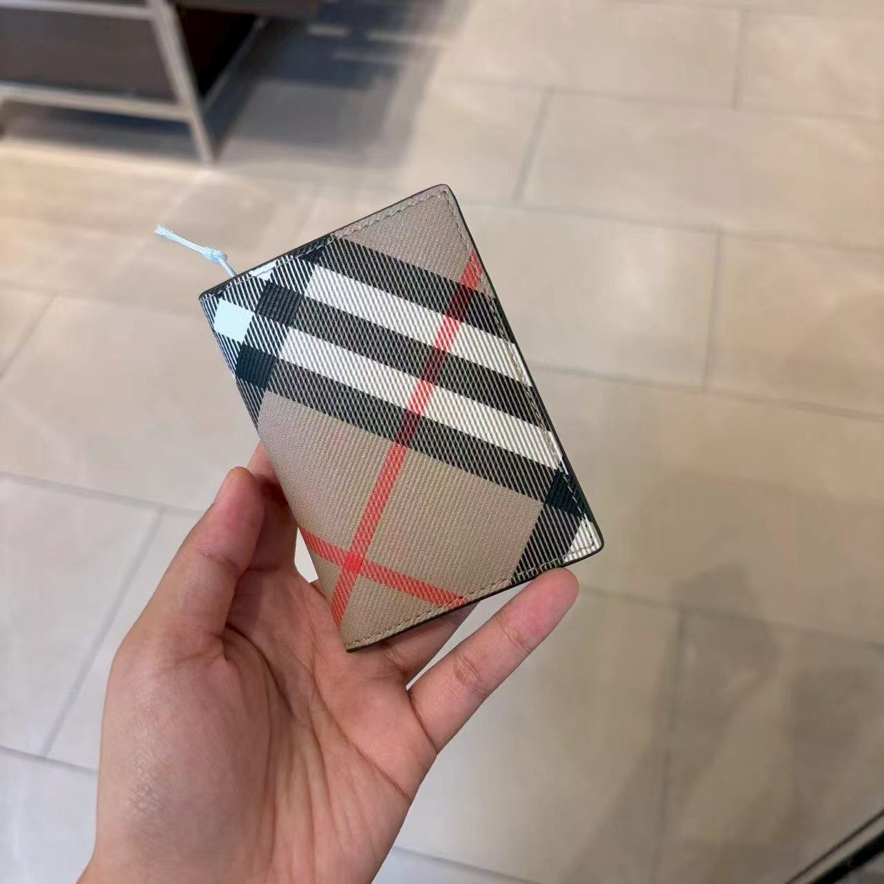 【預購】Burberry H082108 經典格紋卡夾