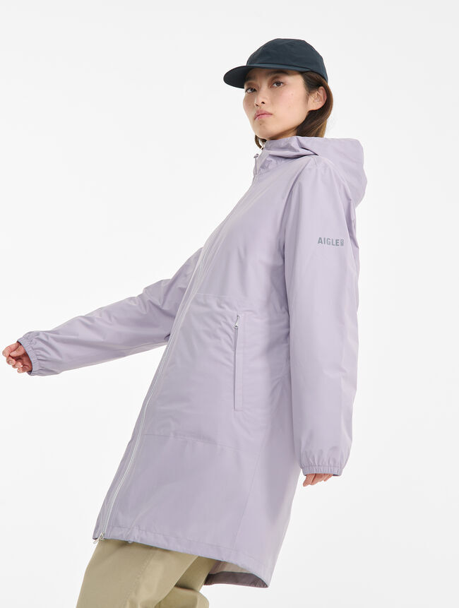 LYS02325 Aigle 女裝輕身防泼水防風長款風褸 - Violet 丁香紫