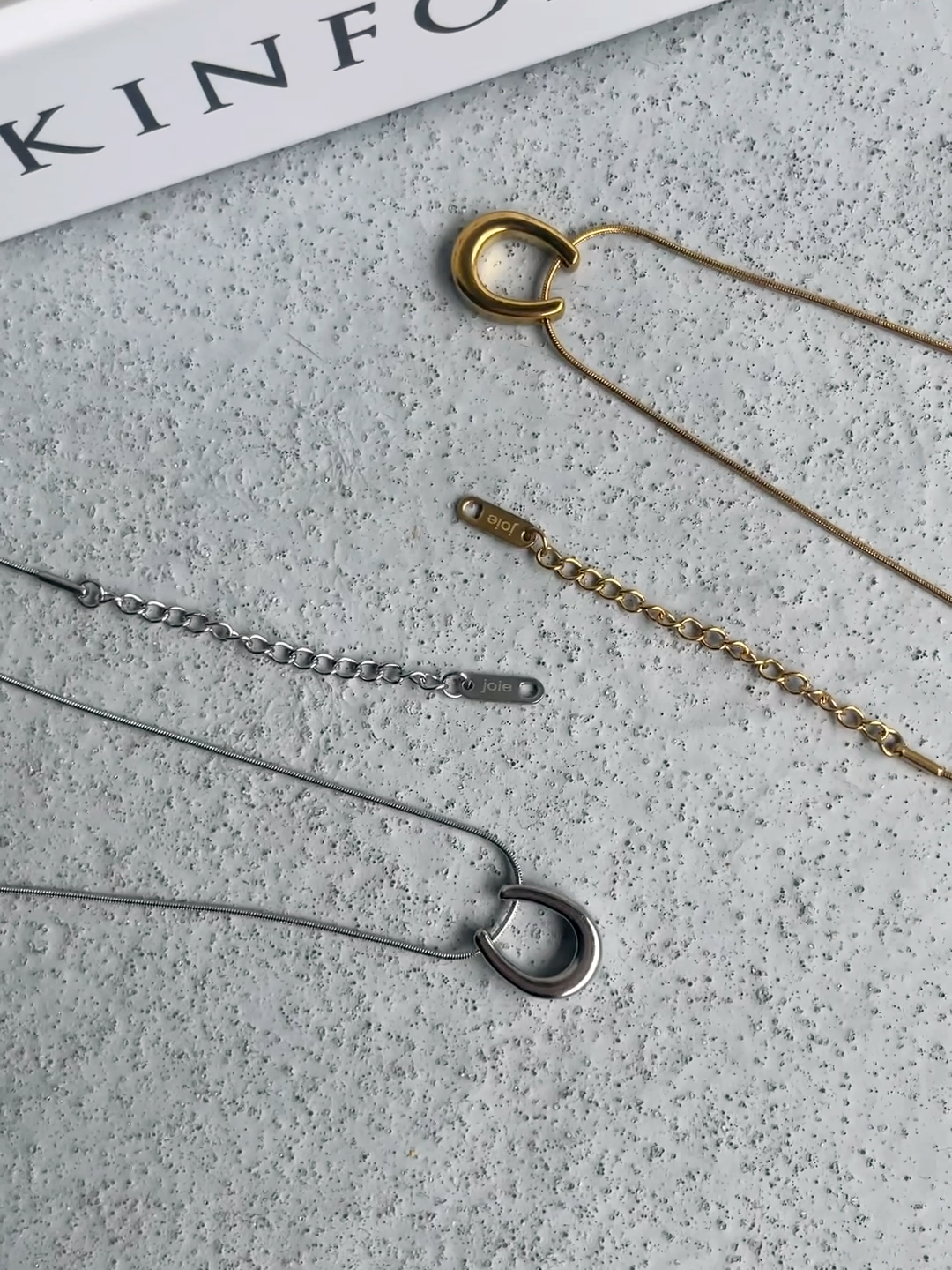original U charm necklace