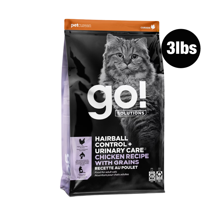 Go! Solutions 泌尿袪毛球系列 - 雞肉 貓糧配方 3lbs