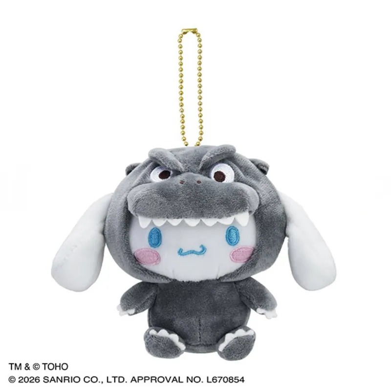 2026SS GODZILLA × SANRIO CHARACTERS 聯名 哥吉拉 三麗鷗 娃娃 吊飾 鑰匙圈