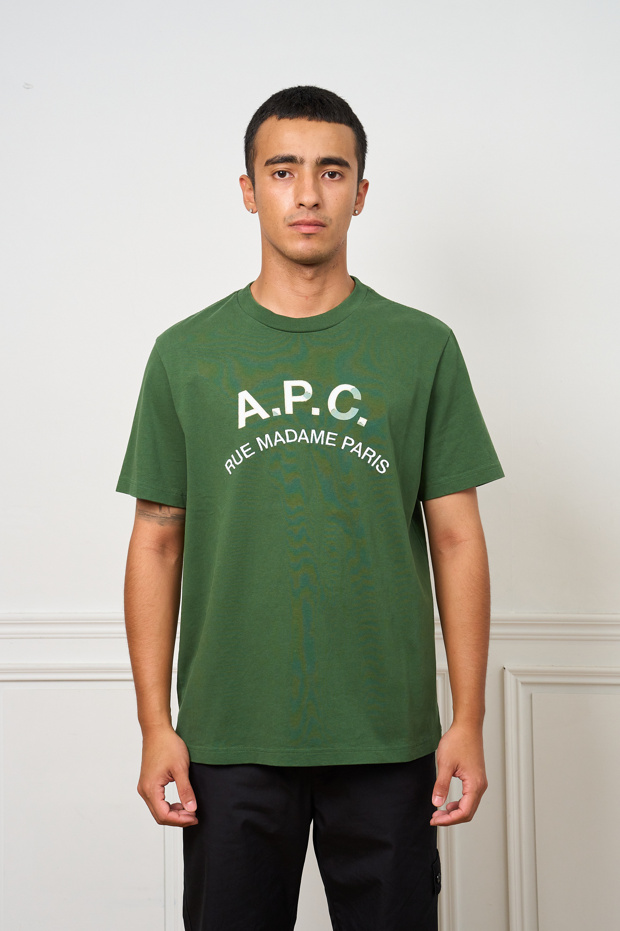 A.P.C. vintage-effect雙色效果短袖【COHBUH26594 】