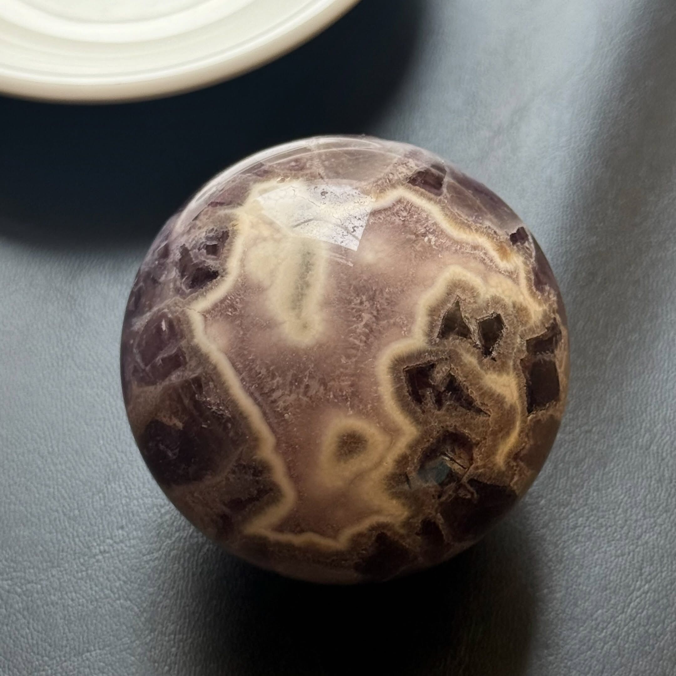 [原石] 夢幻紫水晶 水晶球 約 5 公分