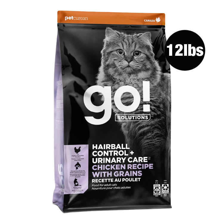 Go! Solutions 泌尿袪毛球系列 - 雞肉 貓糧配方 12lbs