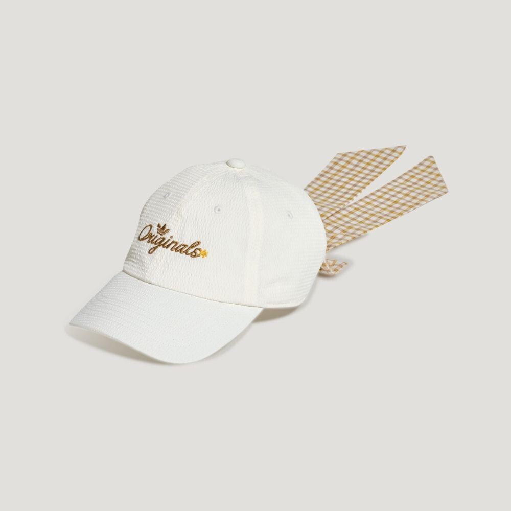 Adidas Originals 刺繡 格紋 可拆卸 蝴蝶結 棒球帽 兩色