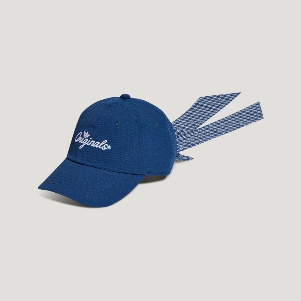 Adidas Originals 刺繡 格紋 可拆卸 蝴蝶結 棒球帽 兩色